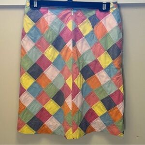Brooks Brothers pastel patchwork skirt, size 2